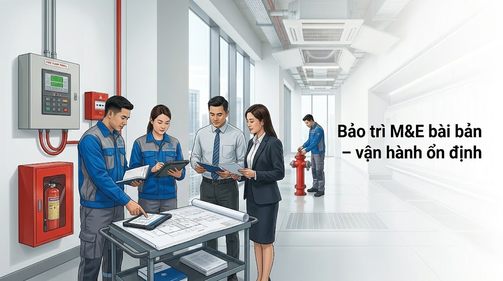 Bảo trì hệ thống M&E tòa nhà chuyên nghiệp, ổn định và hiệu quả