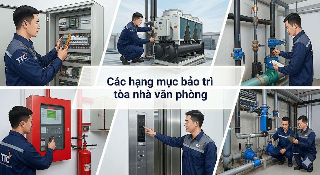 Bảo trì tòa nhà văn phòng chuyên nghiệp, nhanh và hiệu quả 