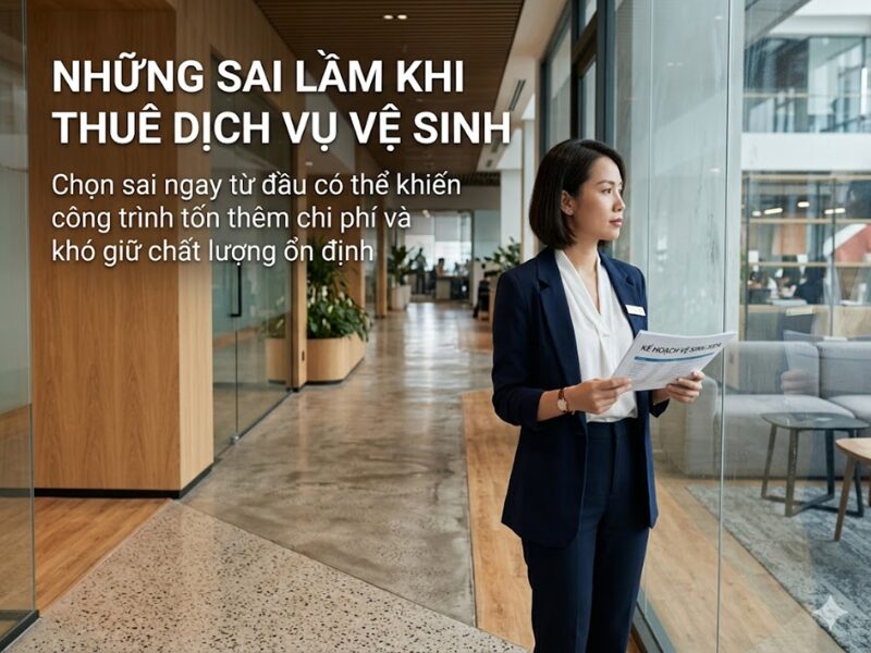 Những sai lầm khi thuê dịch vụ vệ sinh nhiều đơn vị vẫn gặp và cách chọn đúng từ đầu những sai lầm khi thuê dịch vụ vệ sinh