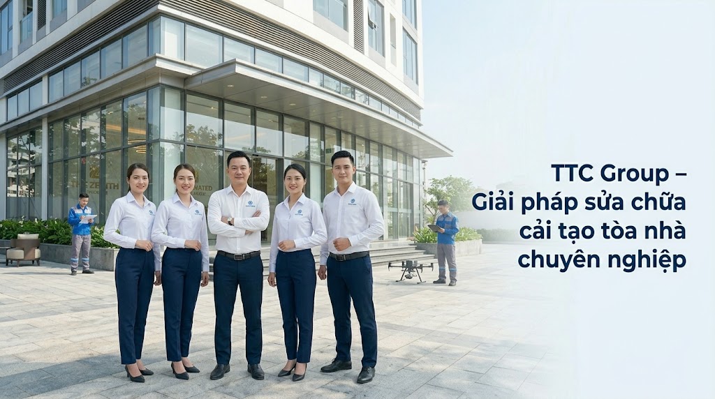 Sửa chữa cải tạo tòa nhà uy tín, chuyên nghiệp cùng TTC Group