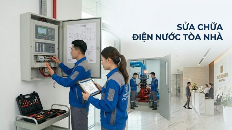 Sửa chữa điện nước tòa nhà uy tín, nhanh chóng cùng TTC Group