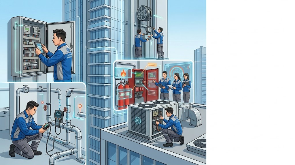 Sửa chữa hệ thống kỹ thuật tòa nhà nhanh, đúng lỗI, đúng quy trình