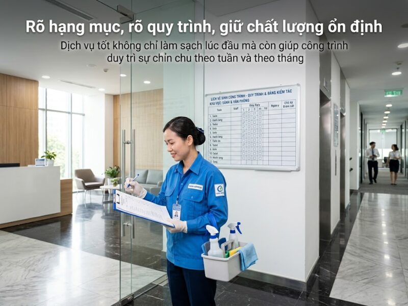 Tiêu chí chọn công ty vệ sinh công nghiệp chuyên nghiệp, có trách nhiệm tiêu chí chọn công ty vệ sinh công nghiệp