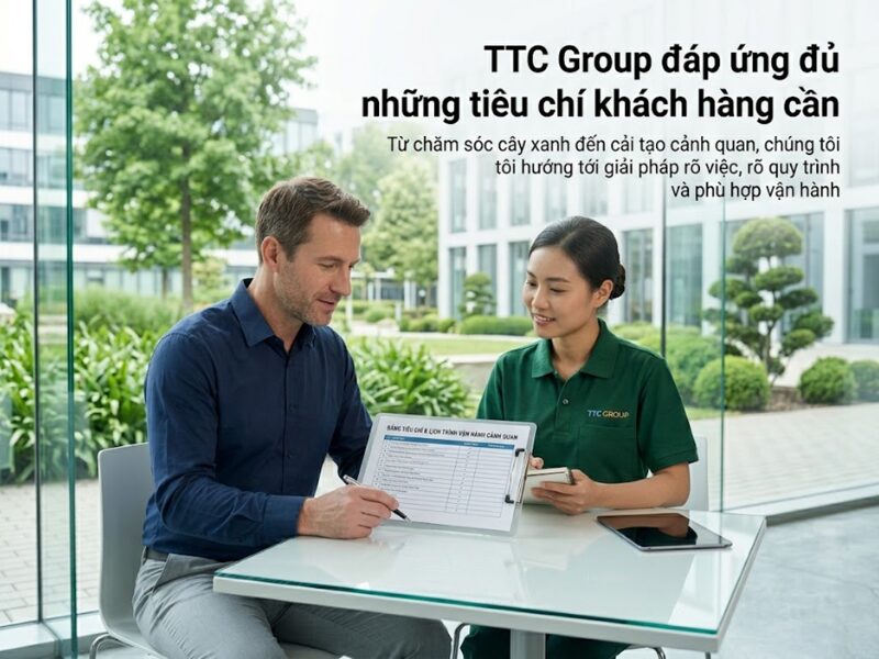 Tiêu chí chọn đơn vị chăm sóc cây xanh: TTC Group đáp ứng những điều khách hàng thật sự cần tiêu chí chọn đơn vị chăm sóc cây xanh