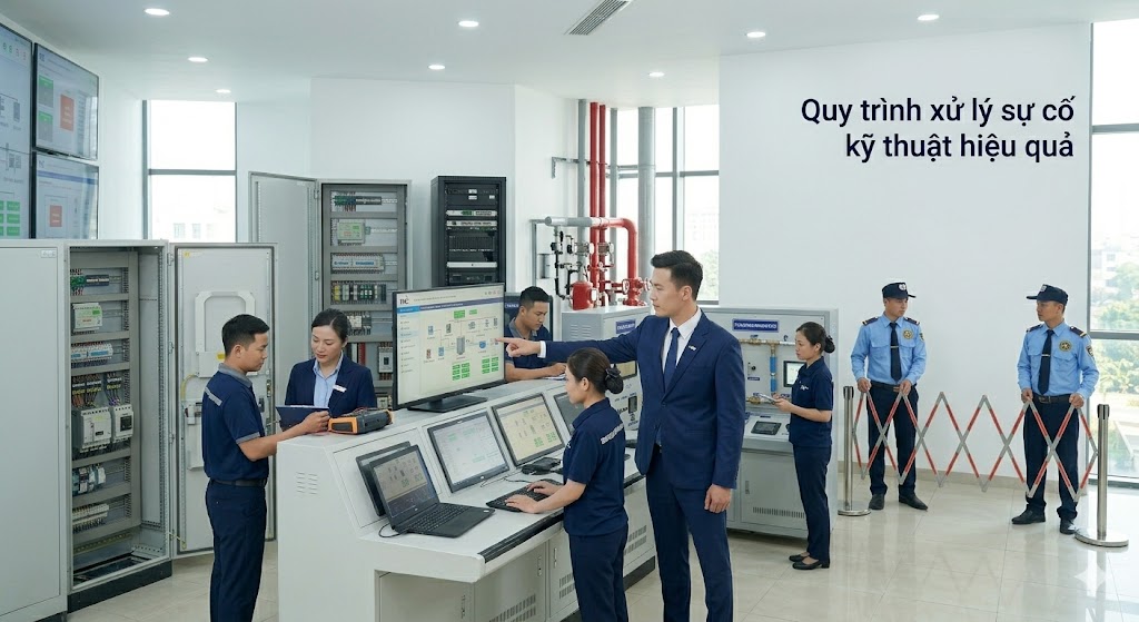 Xử lý sự cố kỹ thuật tòa nhà nhanh, đúng quy trình, hạn chế rủi ro